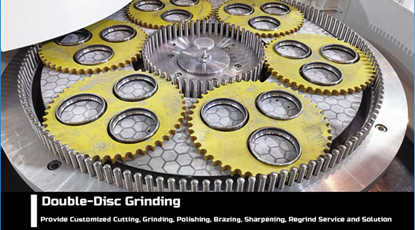 Double disc grinding wheel