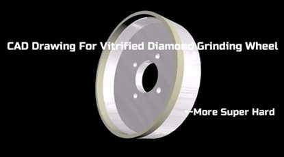 CAD drawing for vitrified diamond grinding wheel