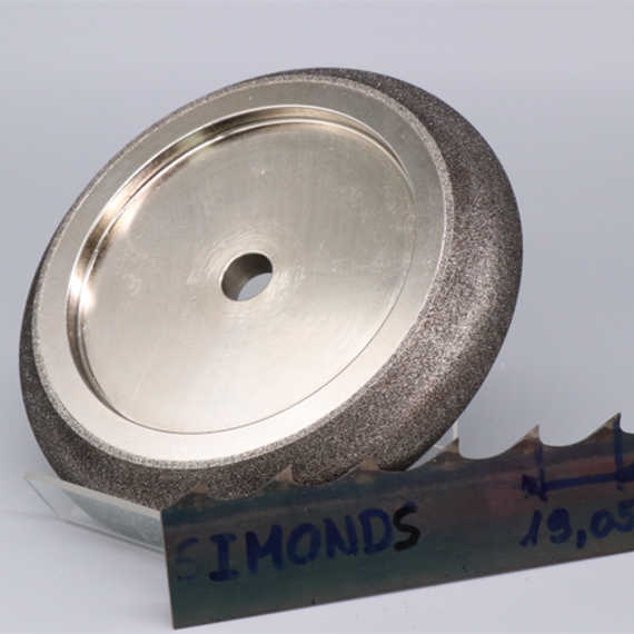 bandsaw sharpening - cbn profile wheel